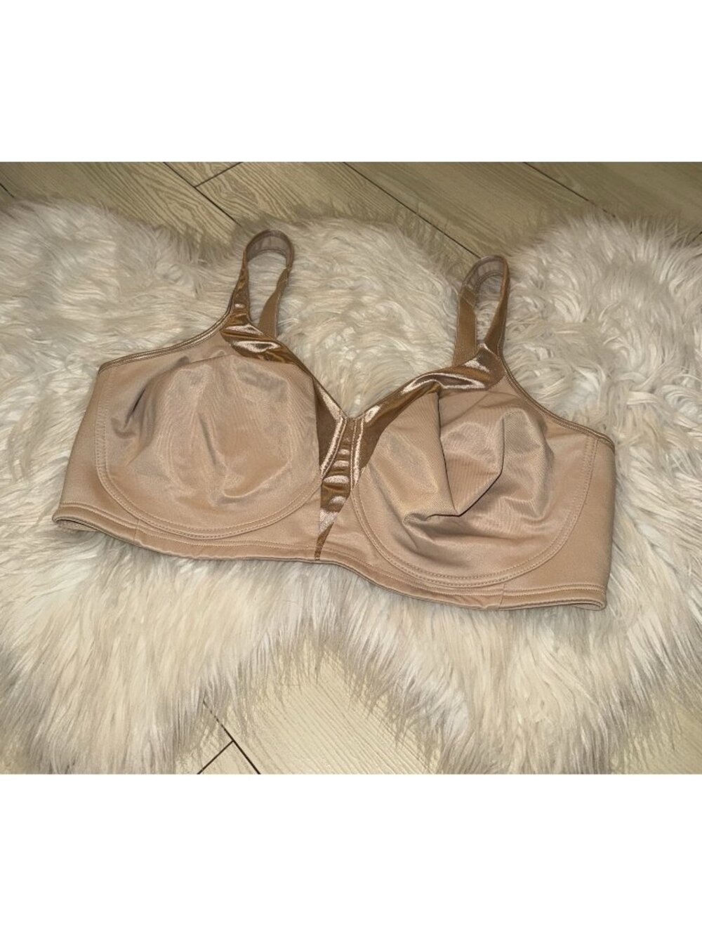 Playtex 18 Hour 4803 Full Coverage Bra Unlined Wire Free Womens 42DD Beige New